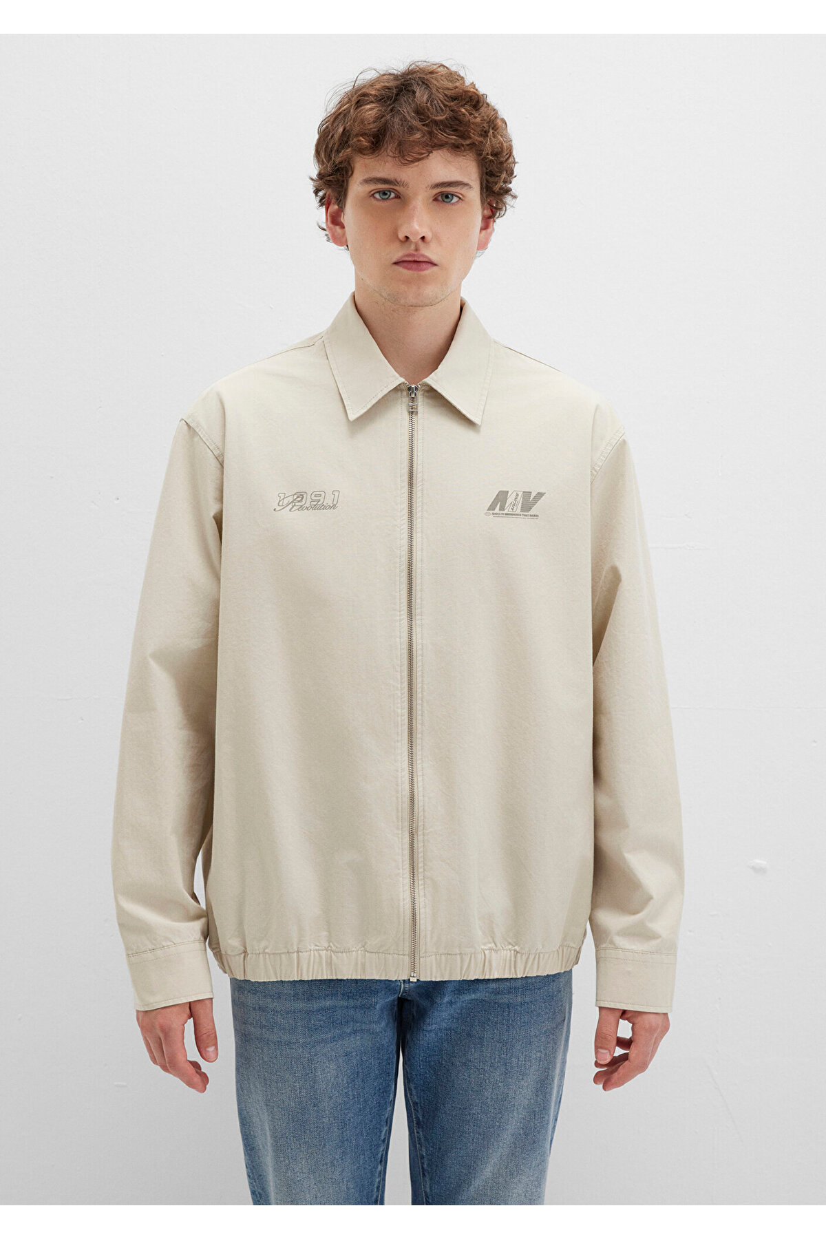 Mavi  Beyaz Erkek Ceket M0211690-70065 - Görsel 5