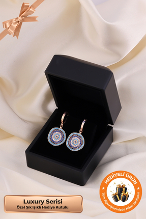 Lucente Jewellery Luxury Serisi Işıklı Hediye Kutulu Dalgalı Nazar Boncuğu 92...