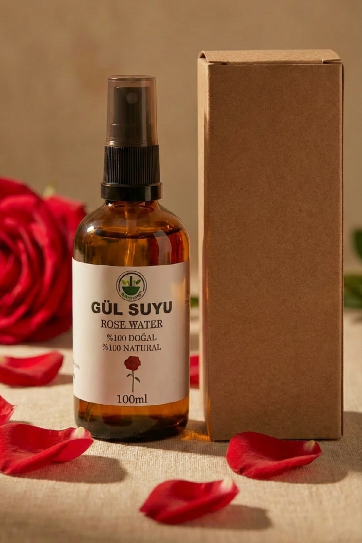 Gül Suyu (Gül Hidrosolü – Rosa damascena) 100 ml — gülsuyu100 — تصویر 4 از 4