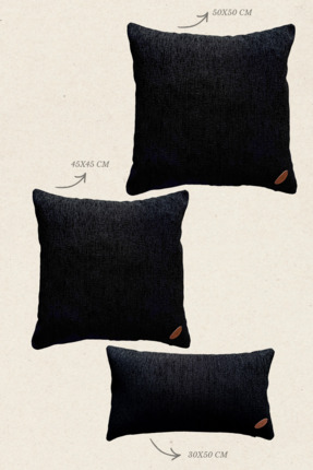 Maison Pactole Siyah Dolgulu Kırlent -HERAKLES-