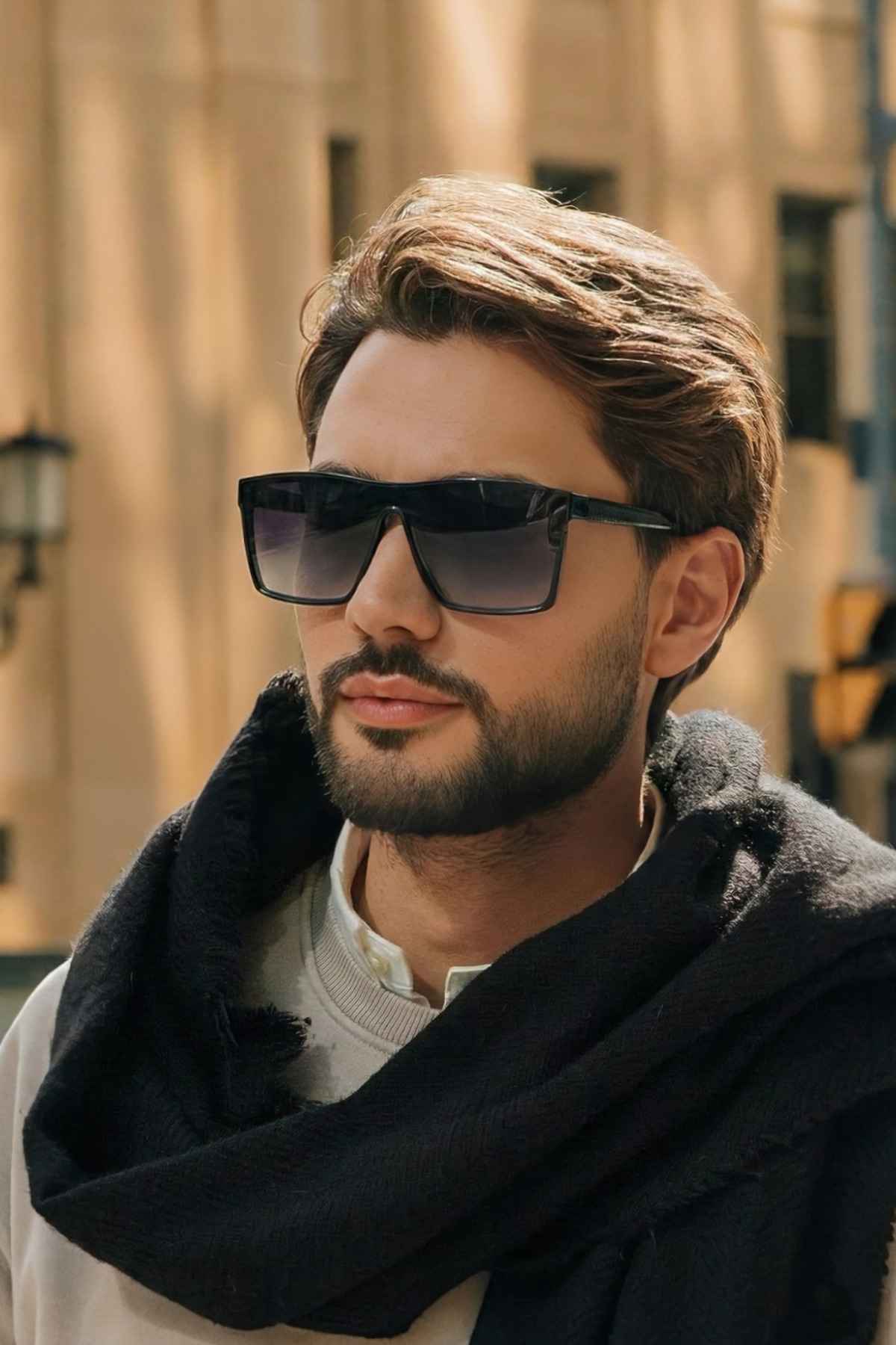 Eyesofia  Sureyye Siyah Unisex Yüksek Kalite Lüx Güneş Gözlüğü - Görsel 3