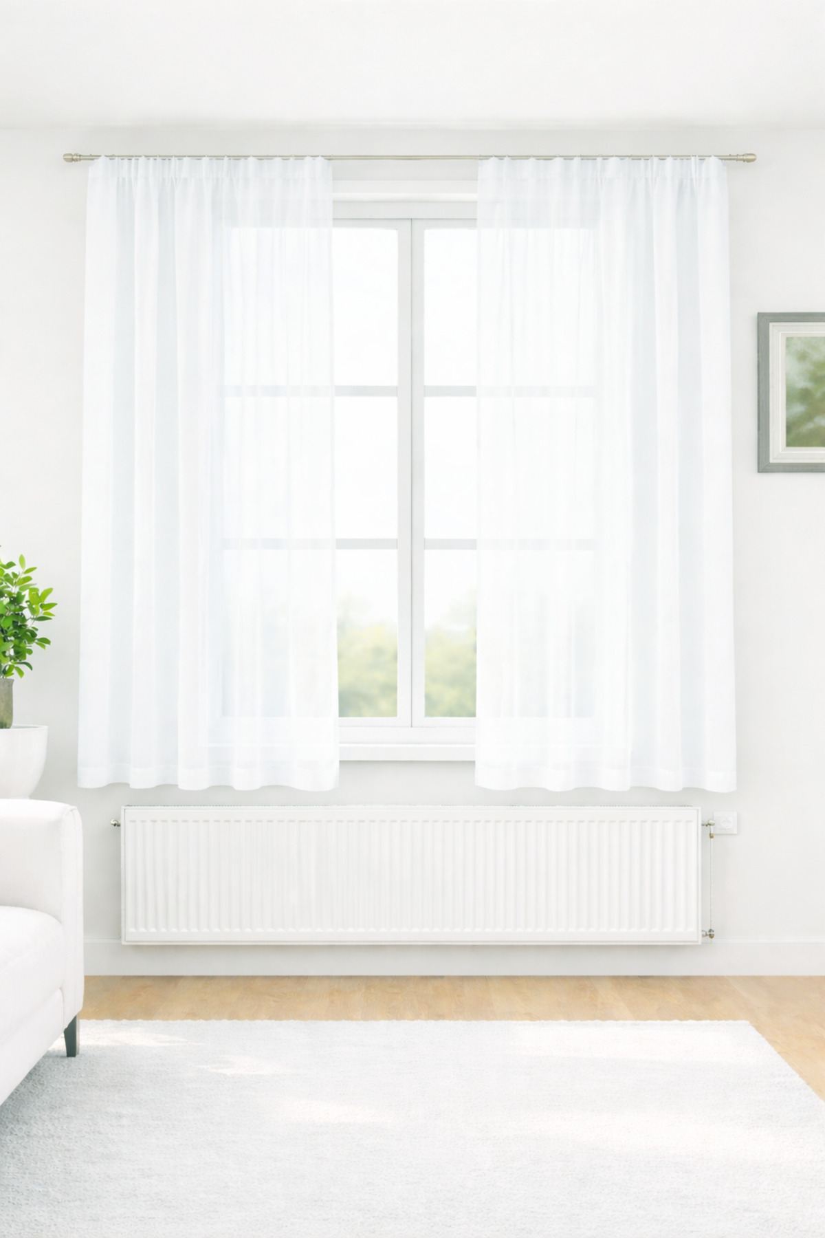 Honeycomb Voile Tulle Curtain Optical