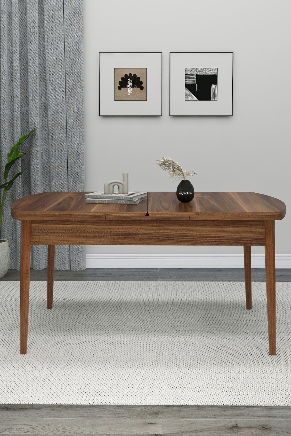 DINING TABLE OPENER 80X170 WOODEN LUXRY SERIES TABLE (WALNUT VIOLIN)
