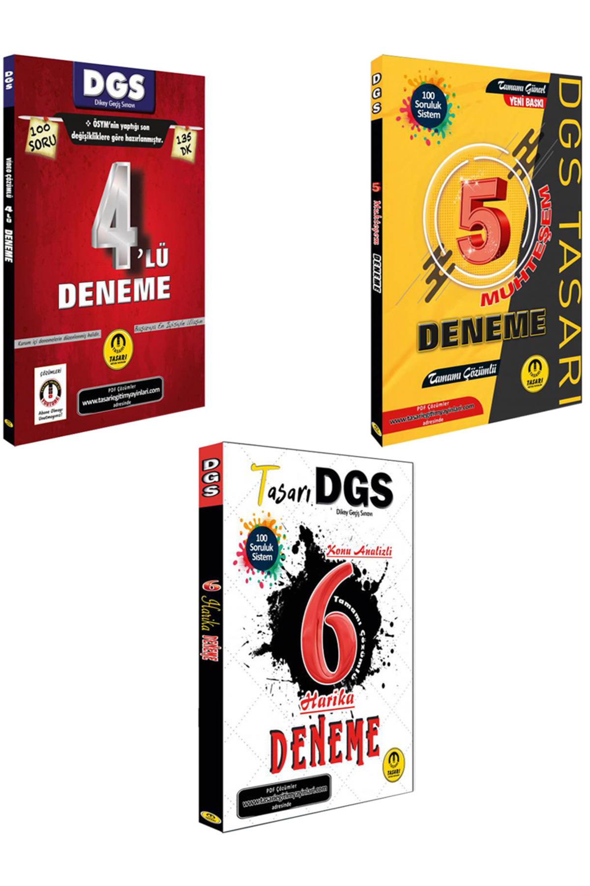 Tasarı Yayıncılık DGS 3'lü Deneme Seti (4+5+6) - Fiyatı, Yorumları
