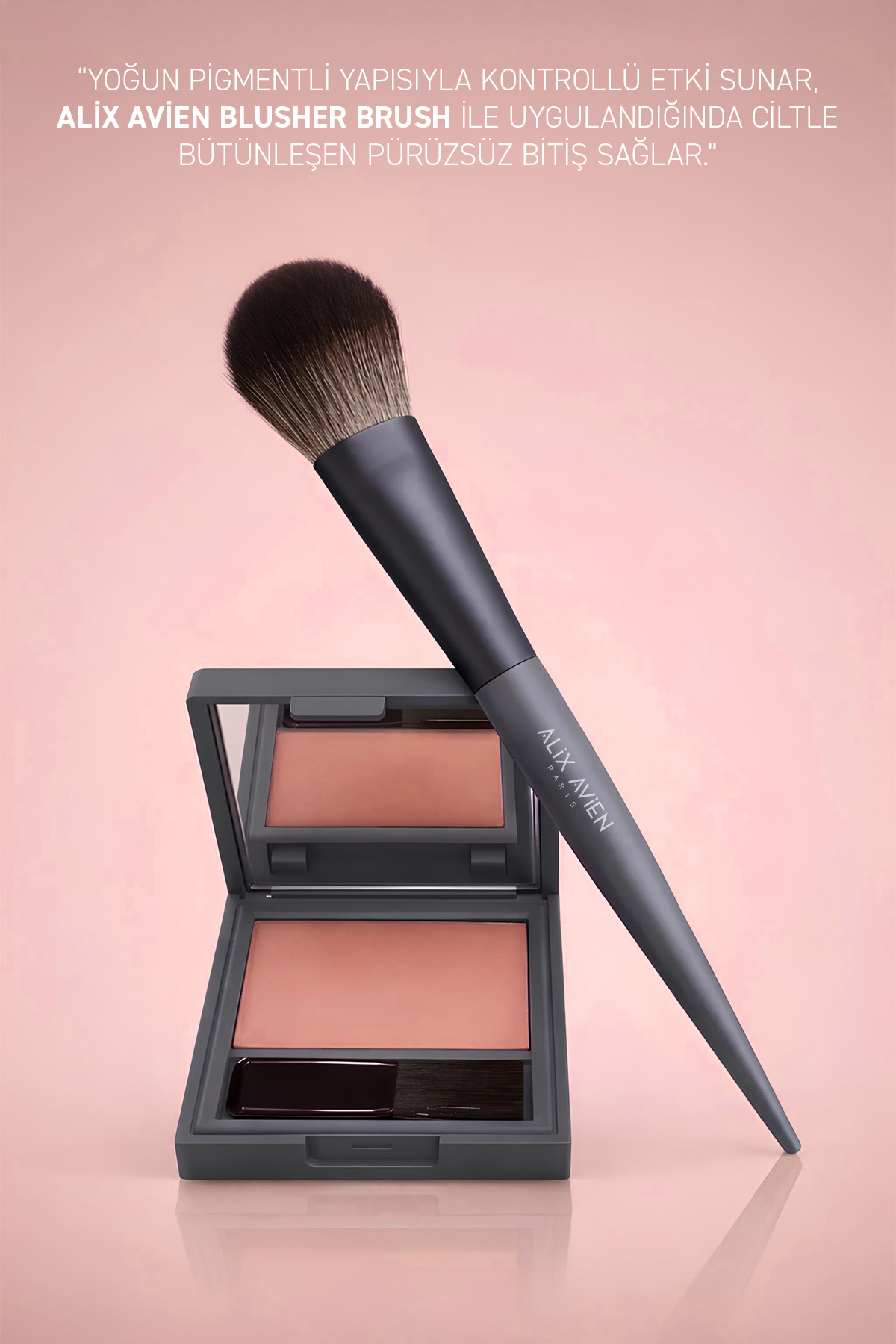 Yoğun Pigmentli Ultra İnce İpeksi Dokulu Pudra Allık - Lumi Color Powder Blush 152 Peachy Lumo — بژ LUMICOLOR — تصویر 3 از 6