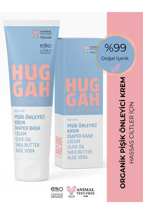 Huggah Organik Doğal Bebek Pişik Kremi 100ml – Hassas ve Normal Ciltler Için ...