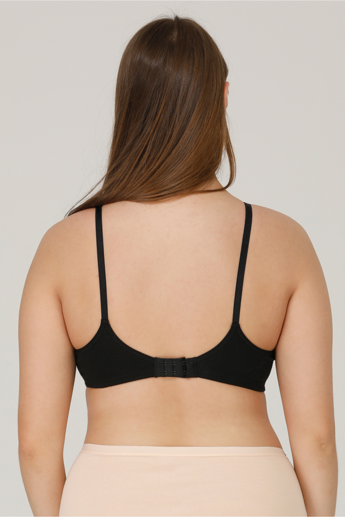 par lingerie pl Pl Emzirme Sütyeni Kapsız Penye Siyah fotoğrafı 3 (önizleme)