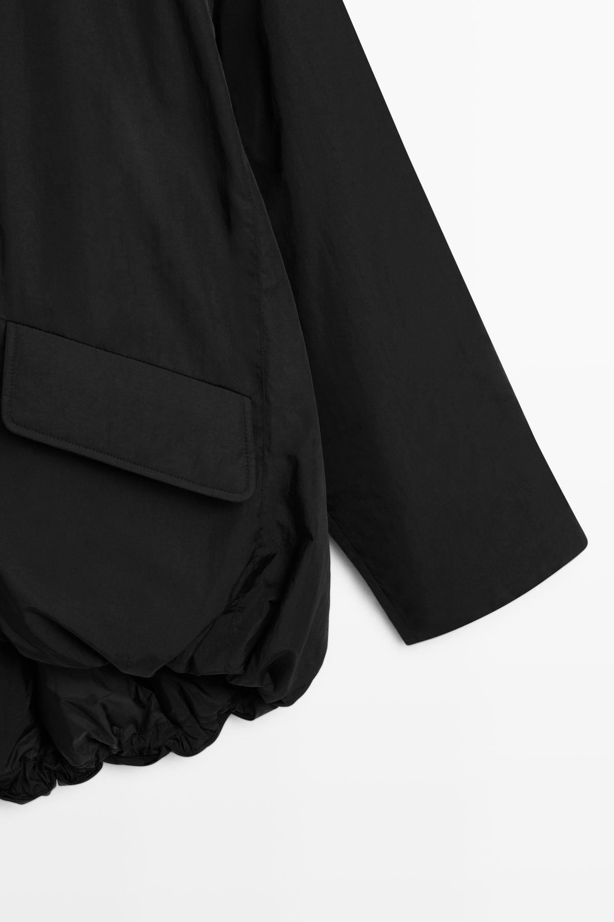 Massimo Dutti  Uzun teknik kumaş parka - Görsel 7