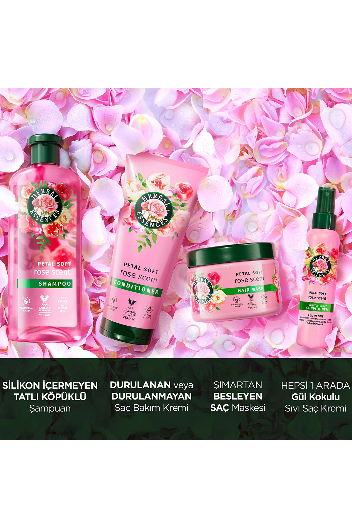 Kadifemsi Yumuşaklık Gül Kokulu Şampuan ve Kadifemsi Yumuşaklık Gül Kokulu Saç Kremi 250ml — 8681003002356 — تصویر 7 از 7