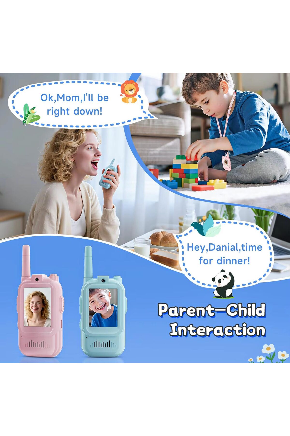 Apera Cr32 Ebeveyn Çocuk Kamerası 2 İnç 150-500 Metre Çekim Şarjlı Telsiz Düşmeye Dayanıklı fotoğrafı 5 (önizleme)