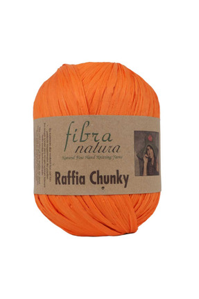 Fibra Natura Raffia Chunky %100 Viskon – 100 g 120 m Kalın Hasır Görünümlü Ör...