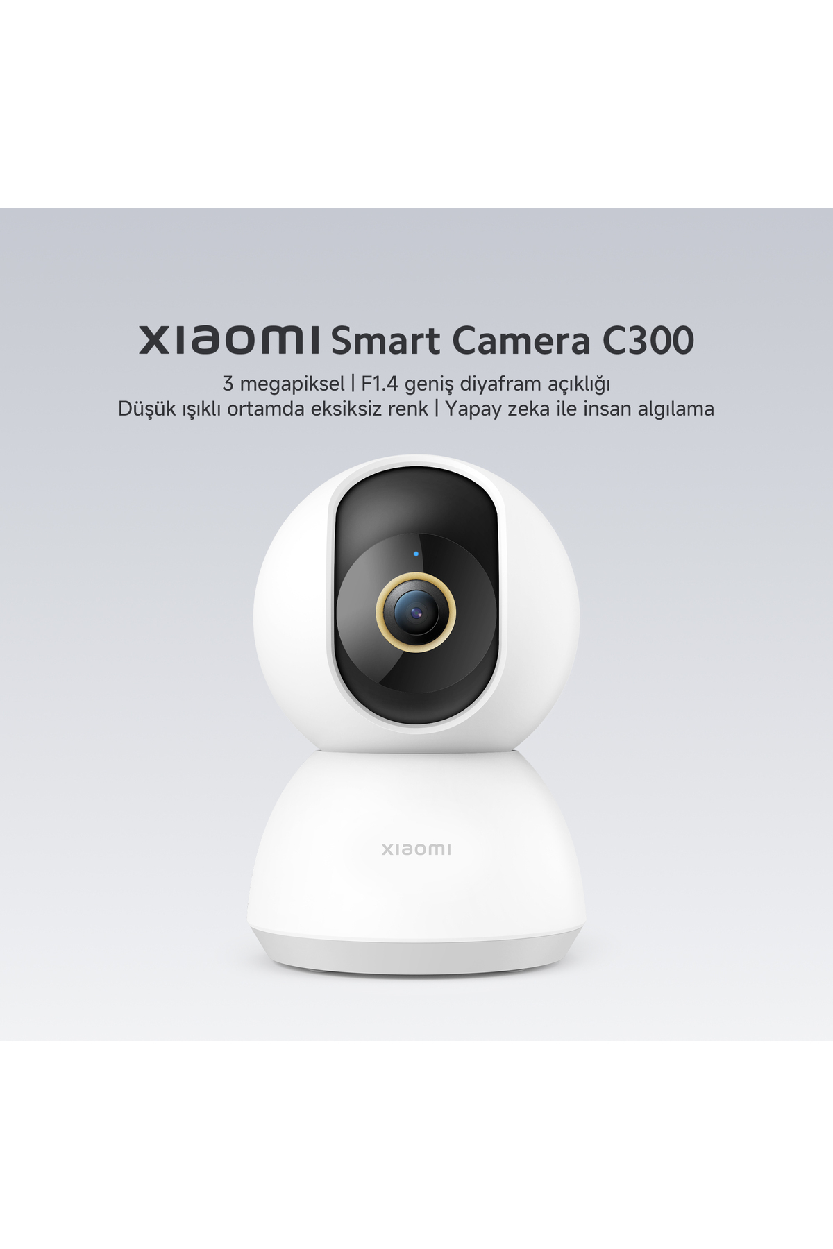 Xiaomi Smart Camera C300 - 360 2K Akıllı Güvenlik Kamera (Xiaomi Türkiye Garantili) fotoğrafı 3 (önizleme)