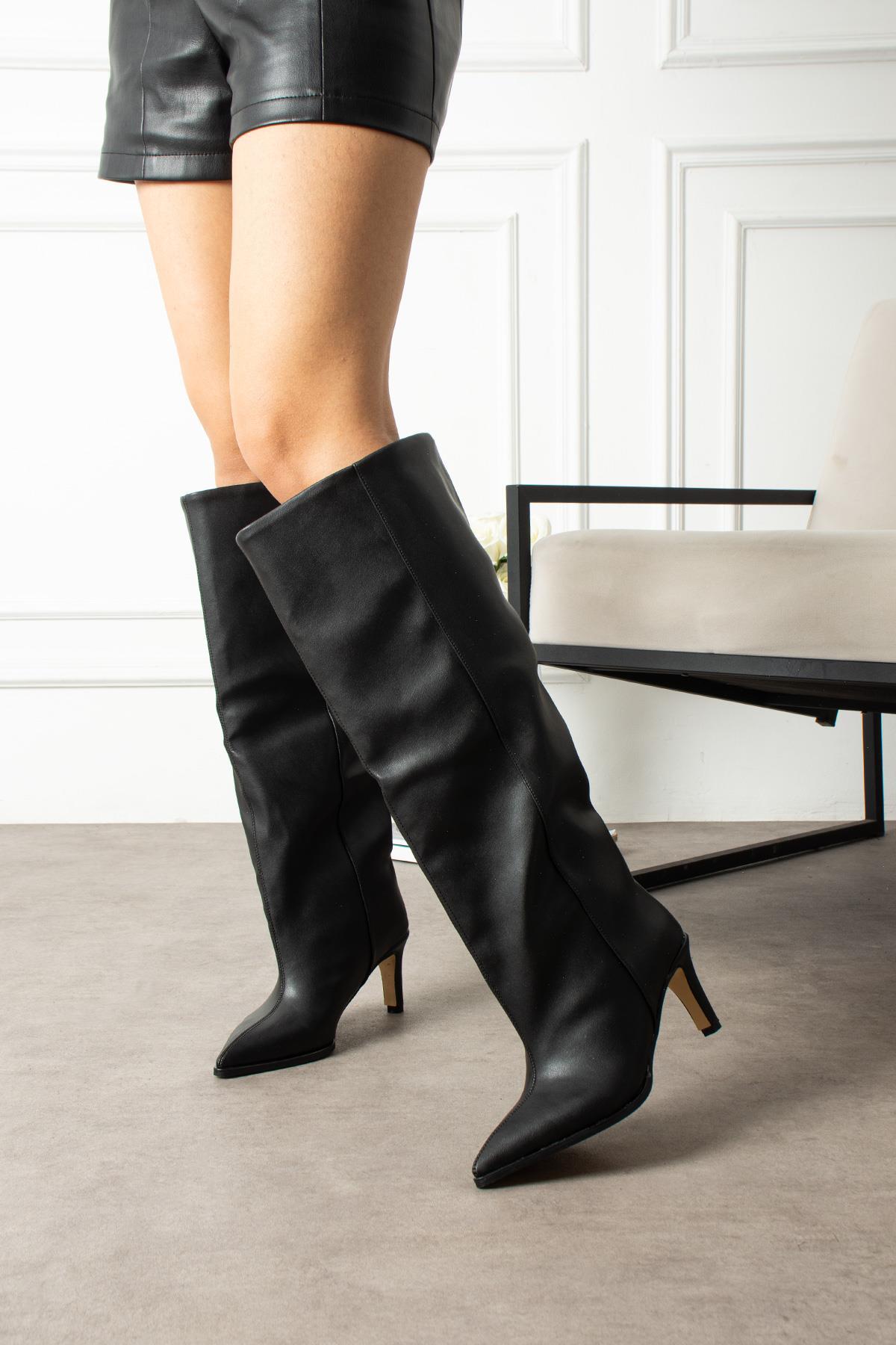 ZENNESHOES  Scarlett Kadın XL Kesim Çizme