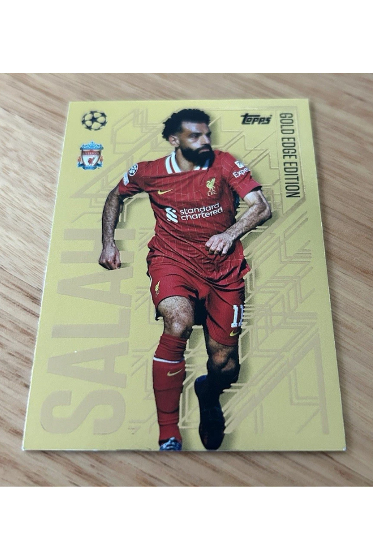 Topps Match Attax 2024/25 UEFA Mohamed Salah Liverpool Gold