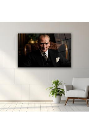 DEKORİCACAM Atatürk Cam Tablo