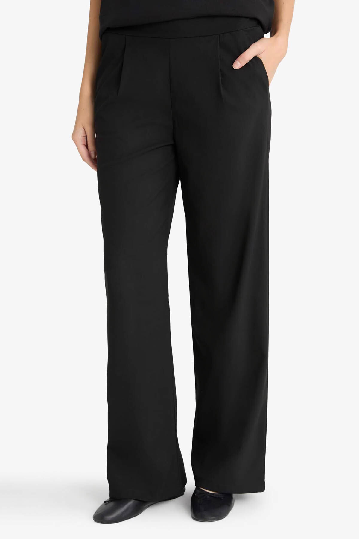 DeFacto Straıght Fit Geniş Paça Pantolon F5413AX25AU görsel 4