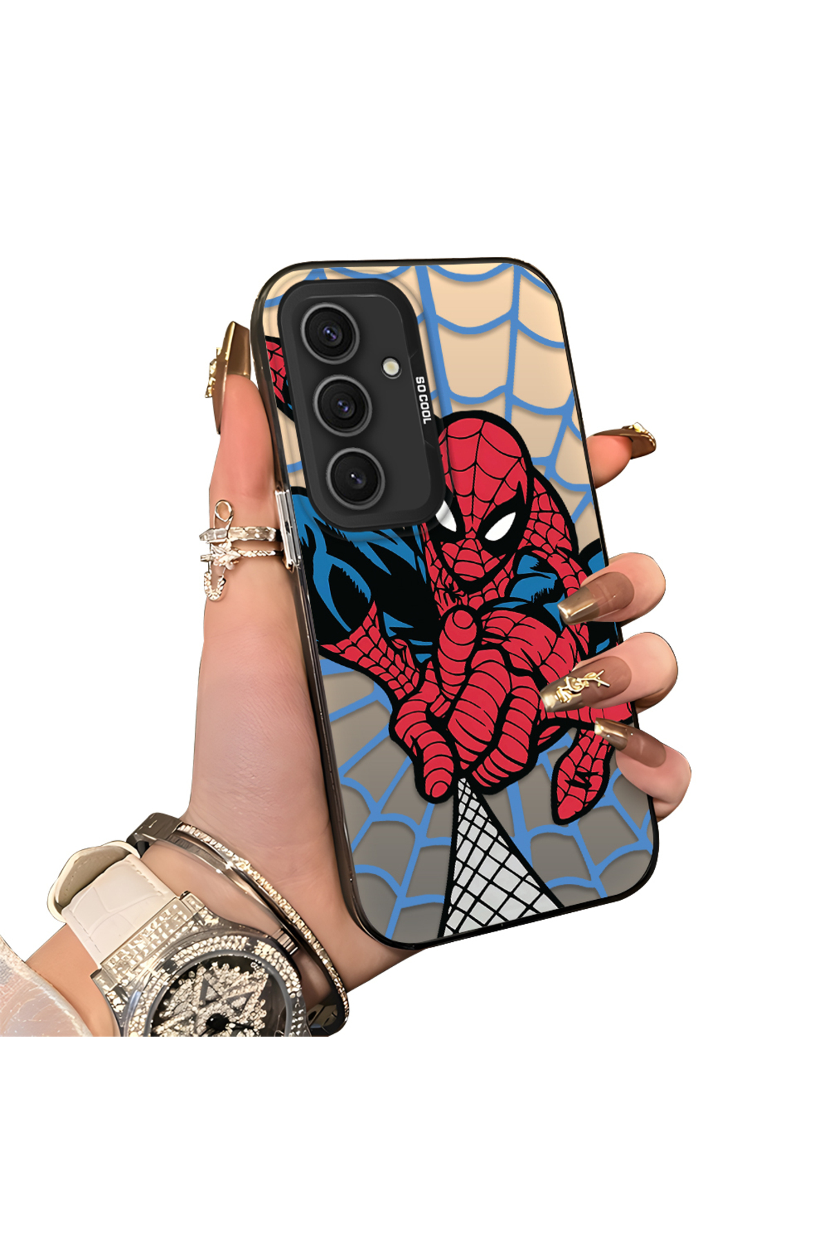 Popular Spiderman Silicone Shielded Phone Case for Samsung Galaxy S24 Plus
