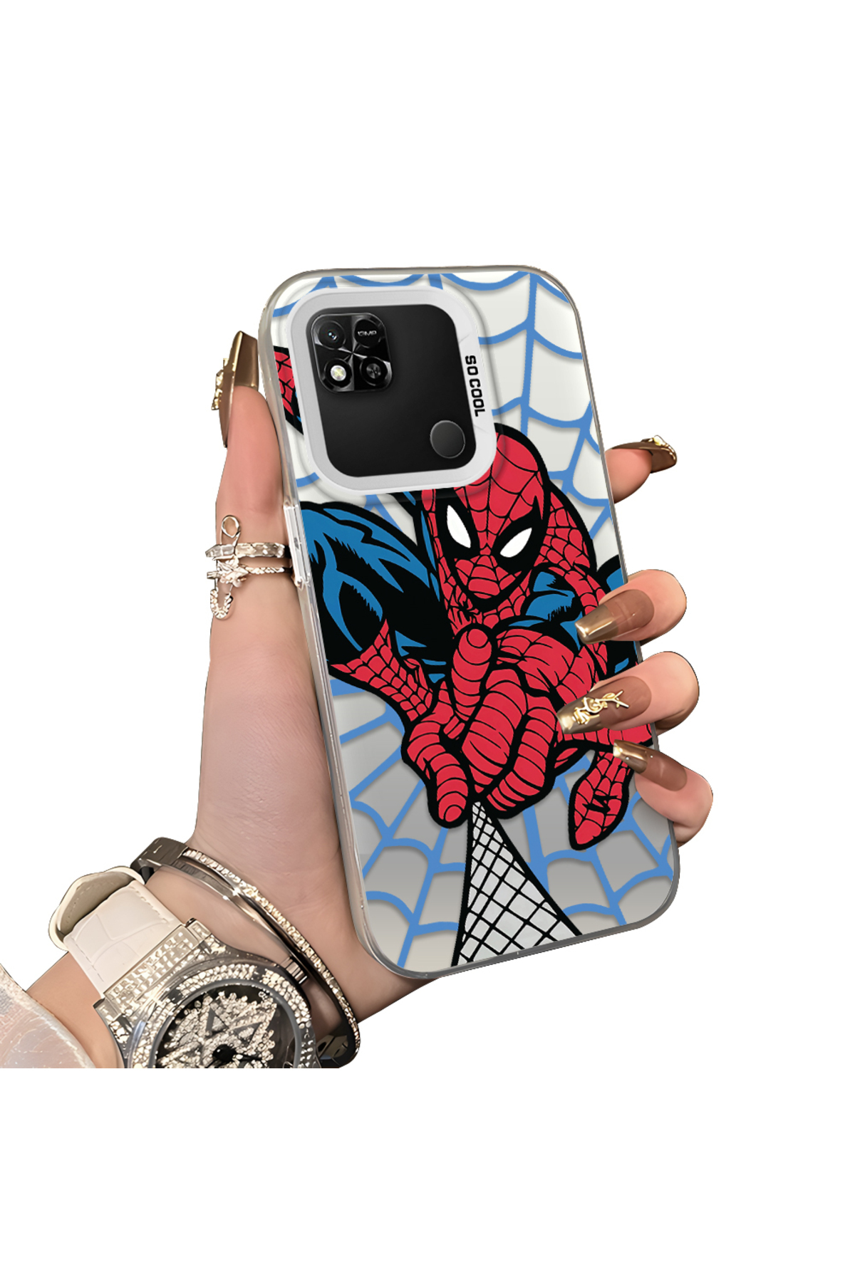 Popular Spiderman Silicone Protected Phone Case Compatible with Xiaomi Redmi 10a