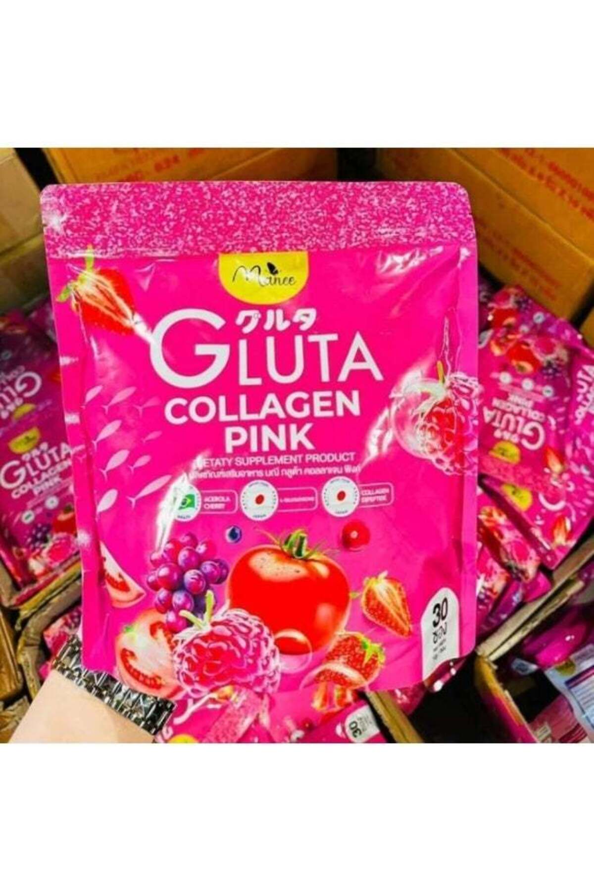 Manee Gluta Gluta Collagen Pink Dietary Supplement with L-Glutathione, Collagen Peptide & Acerola Ch- Trendyol Manee Gluta Gluta Collagen Pink Dietary Supplement with L-Glutathione, Collagen Peptide & Acerola Ch- Trendyol