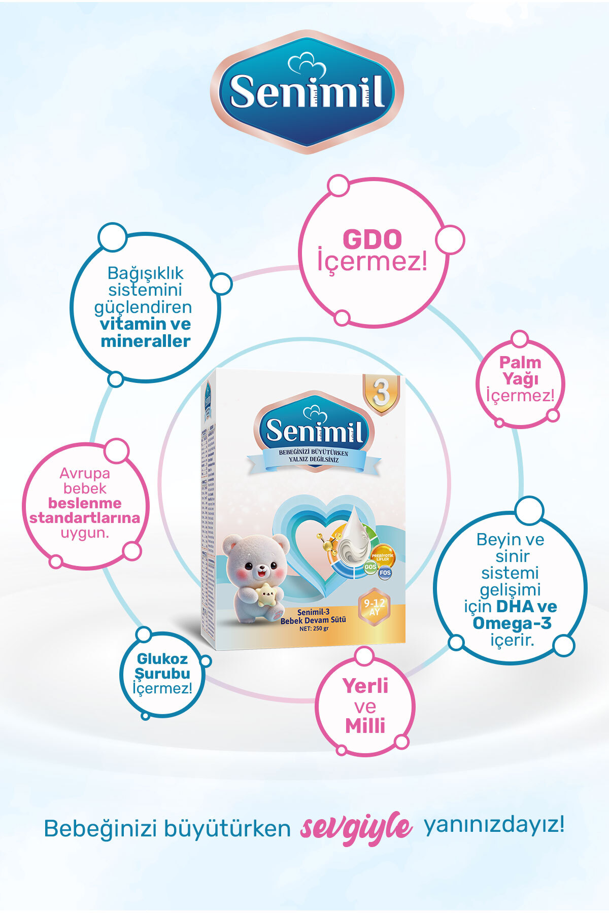 SENİMİL 3 BEBEK DEVAM SÜTÜ 250 GR (9-12 AY) fotoğrafı 4 (önizleme)