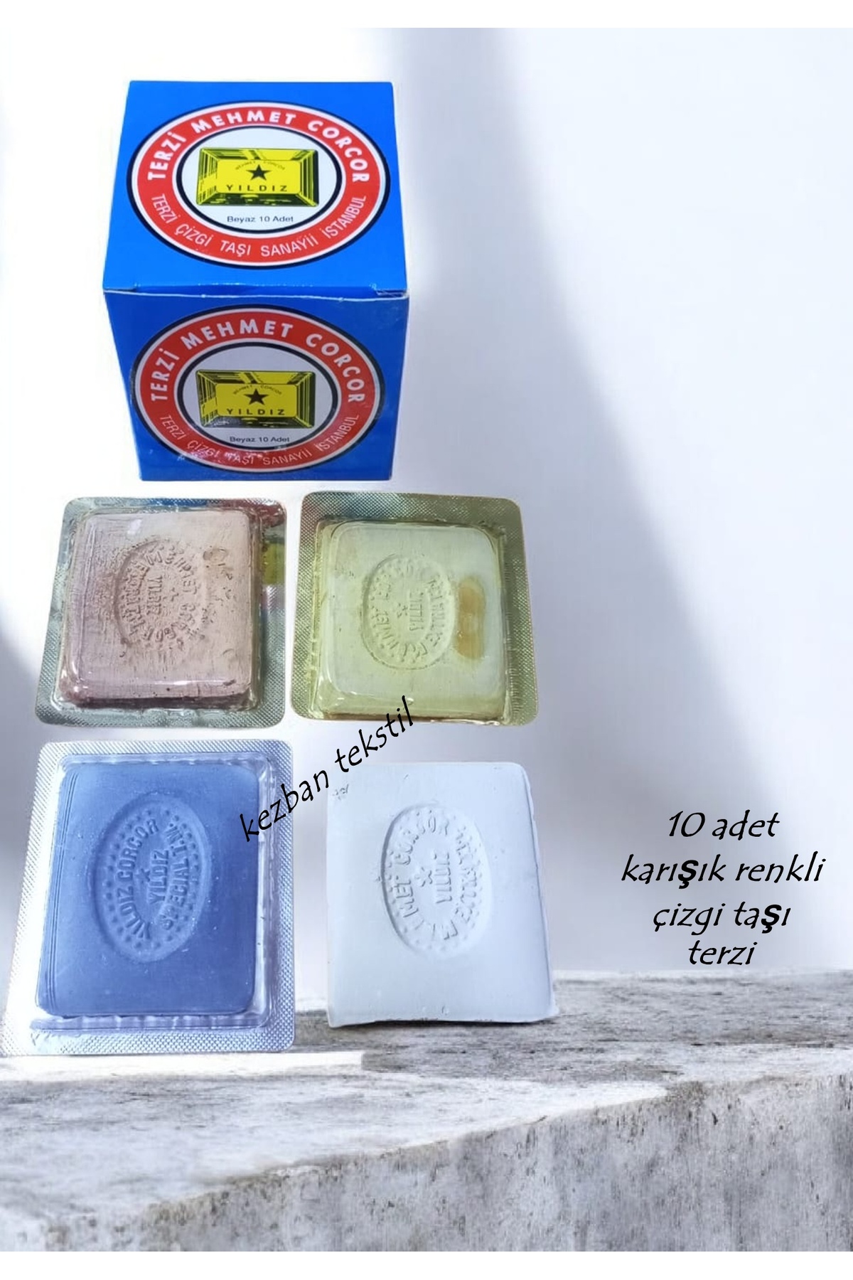 Star Mehmet Corcor Tailor Line Stone MIXED Color - 10 pcs