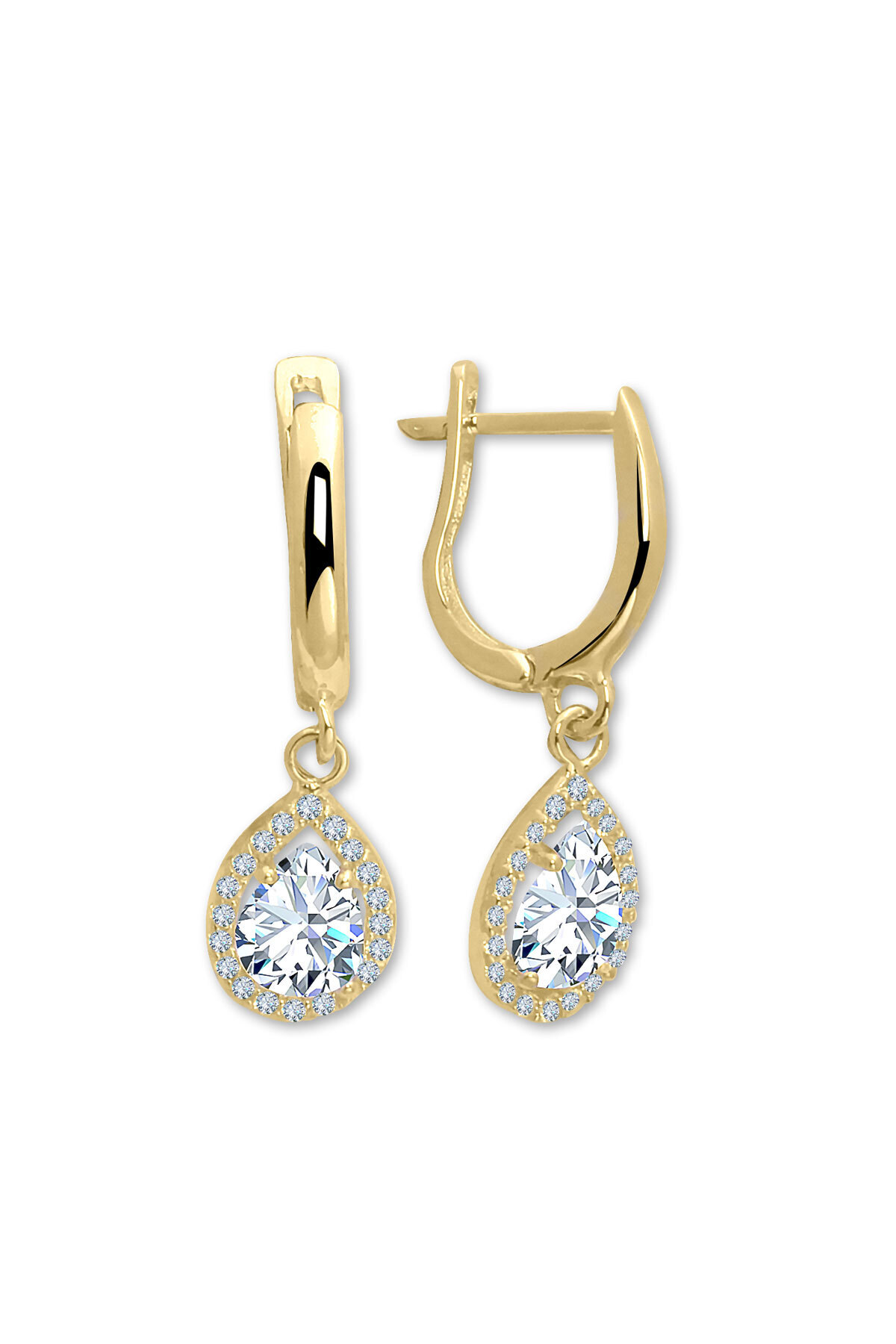 Aslı Gold Damla Model Günlük Altın C Küpe (KP0486)