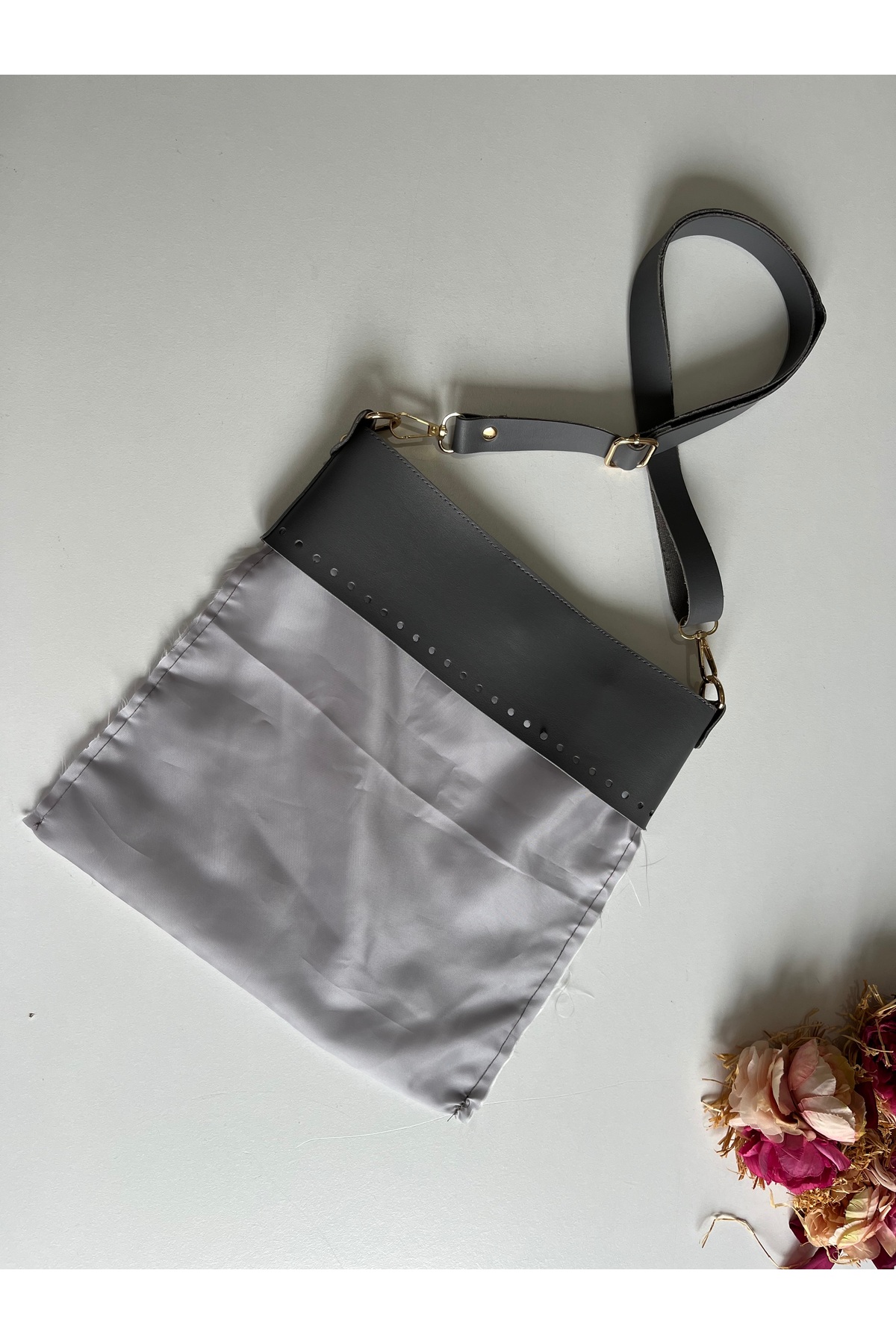 Faux Leather Lined Bag Kit for Knitted Bags