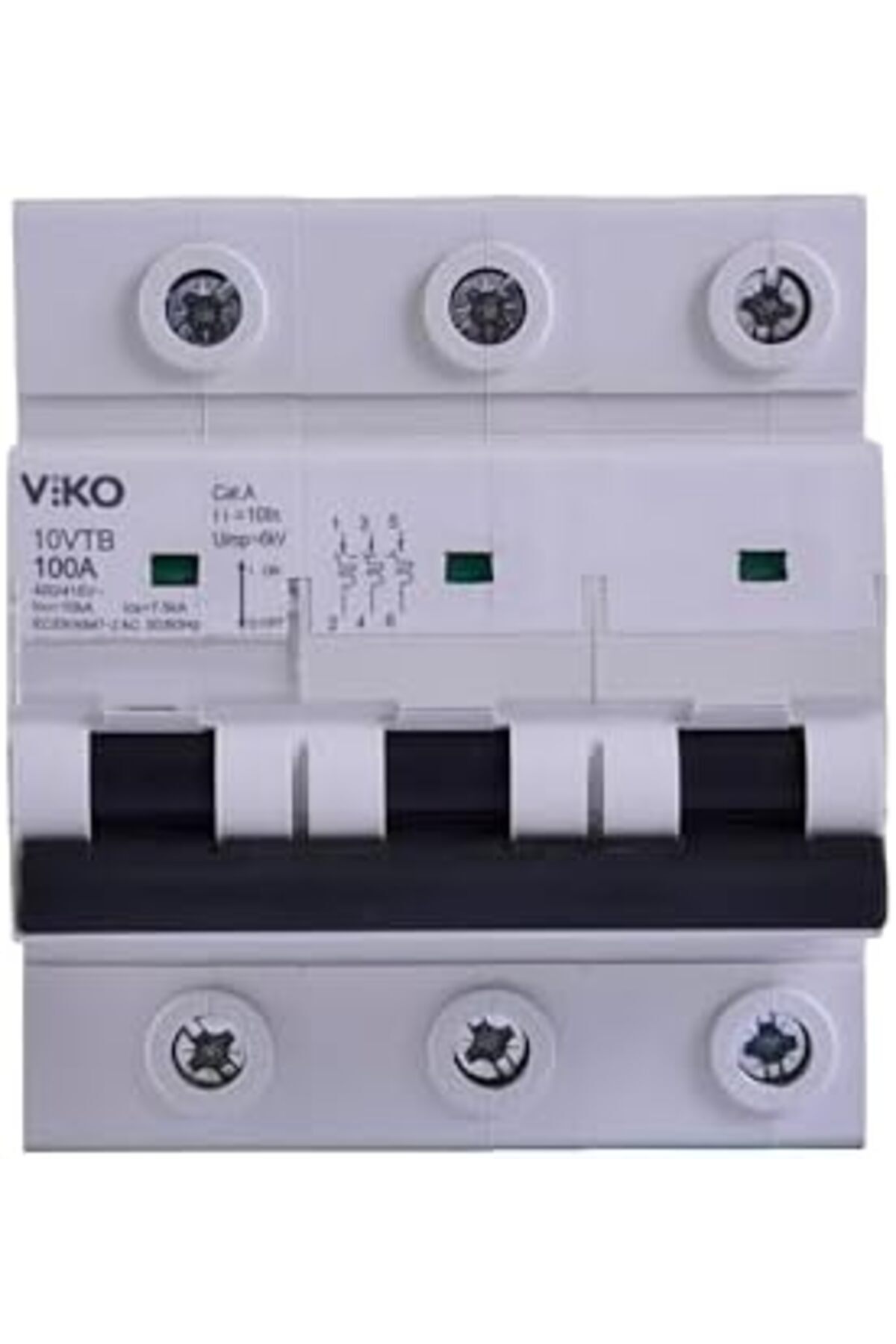 BRF NwoTeknoloji 10VTB-3C100 Otomatik Sigorta 10kA C Tipi 3 Kutup100A 1205362