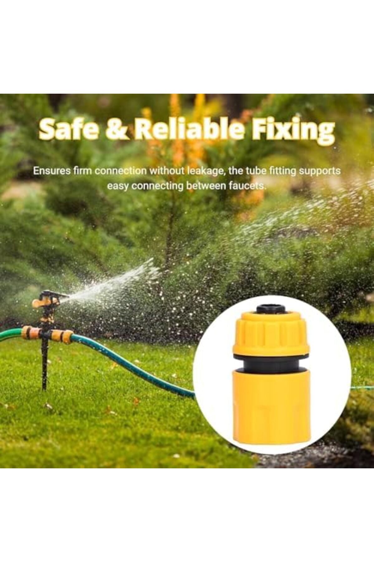 BRF FreedomStoree Hortum bağlantısı, 6 adet 1/2 inç hortum için hızlı bağlantı parçası, sızıntı önleyici