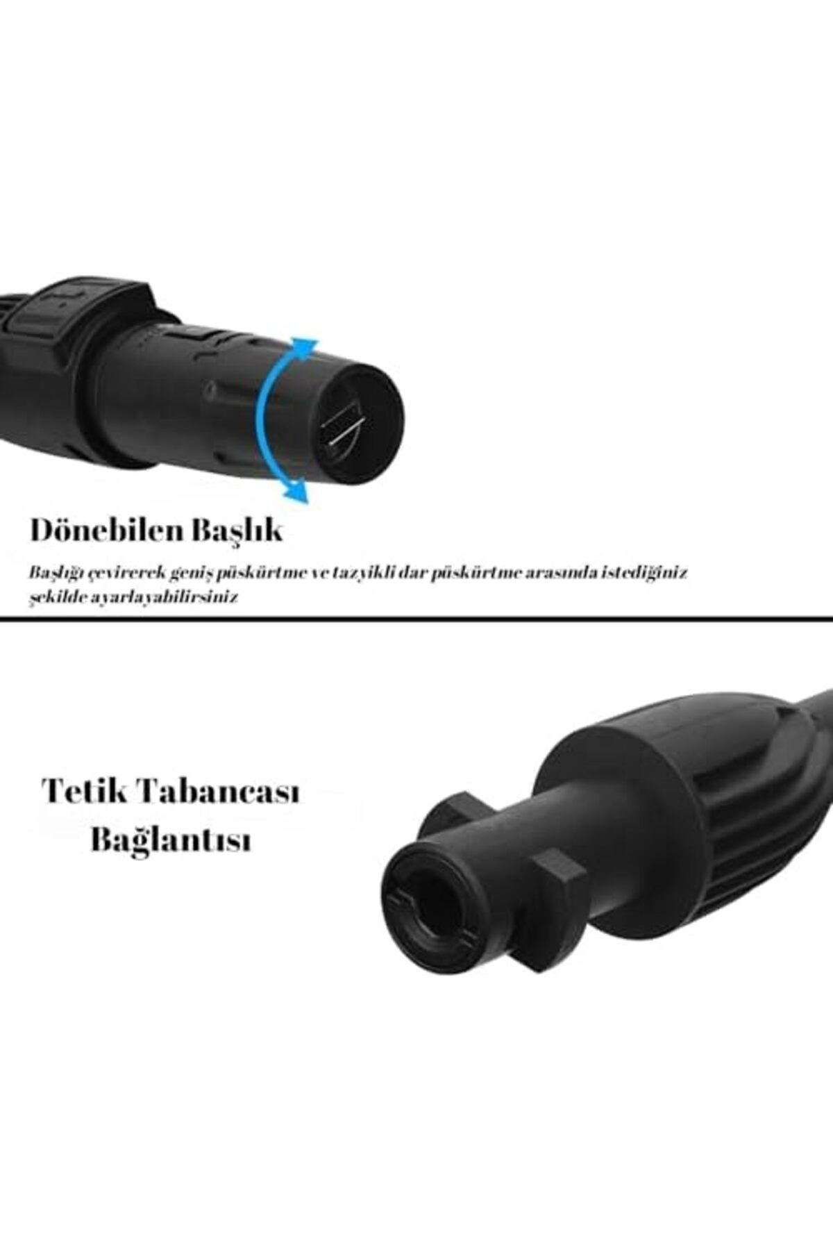 BRF FreedomStoree K Serisi Basınçlı Yıkama Makinesi için Tetikli Püskürtme Tabancası ve Nozullu Püskürtm