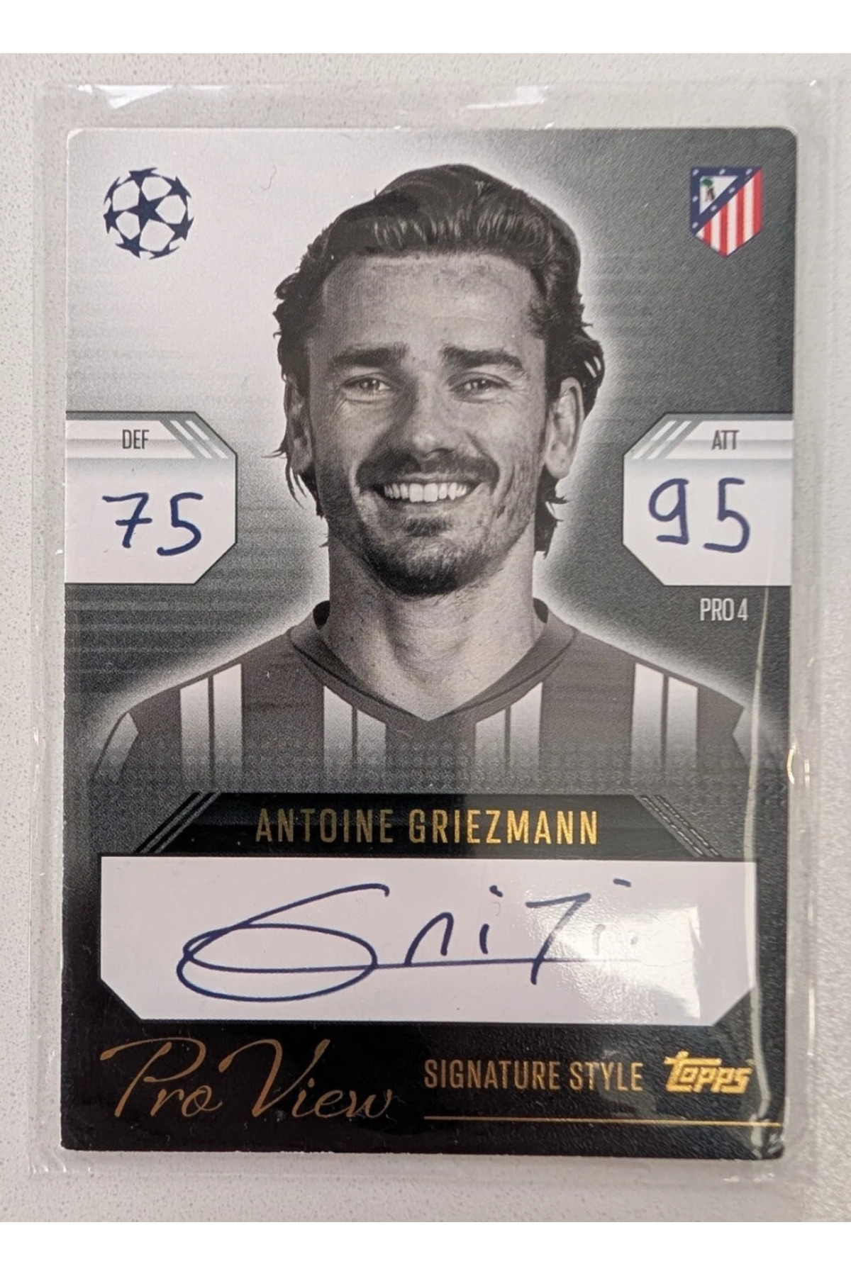 2025TCCマルチカラーアガベマンスコアカードホルダー Topps Match Attax Extra 2024/25 2025 Antoine Griezmann Pro View