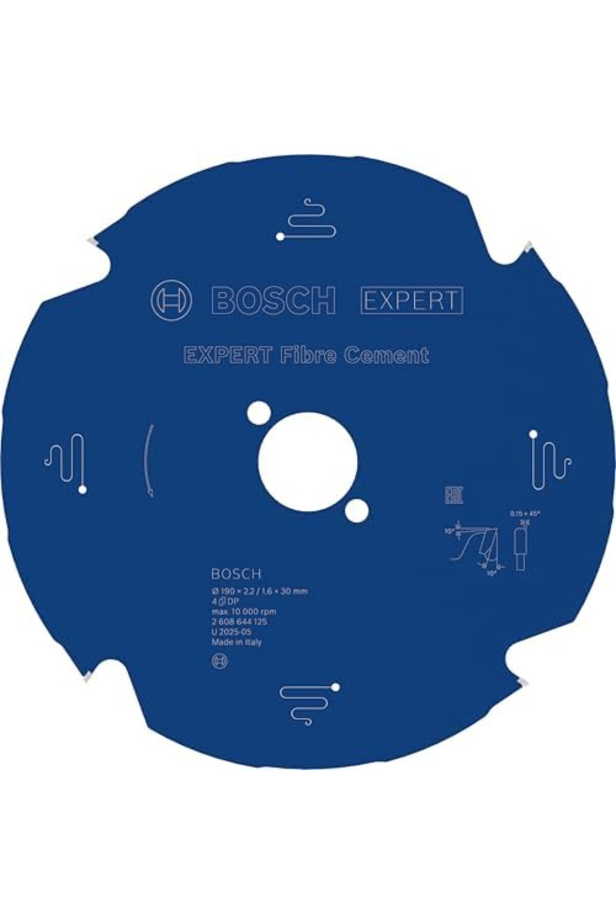 BRF NwoTeknoloji 2608644124 Expert daire testere bıçağı, fiber çimento için, Mavi, 2608644125 1205362