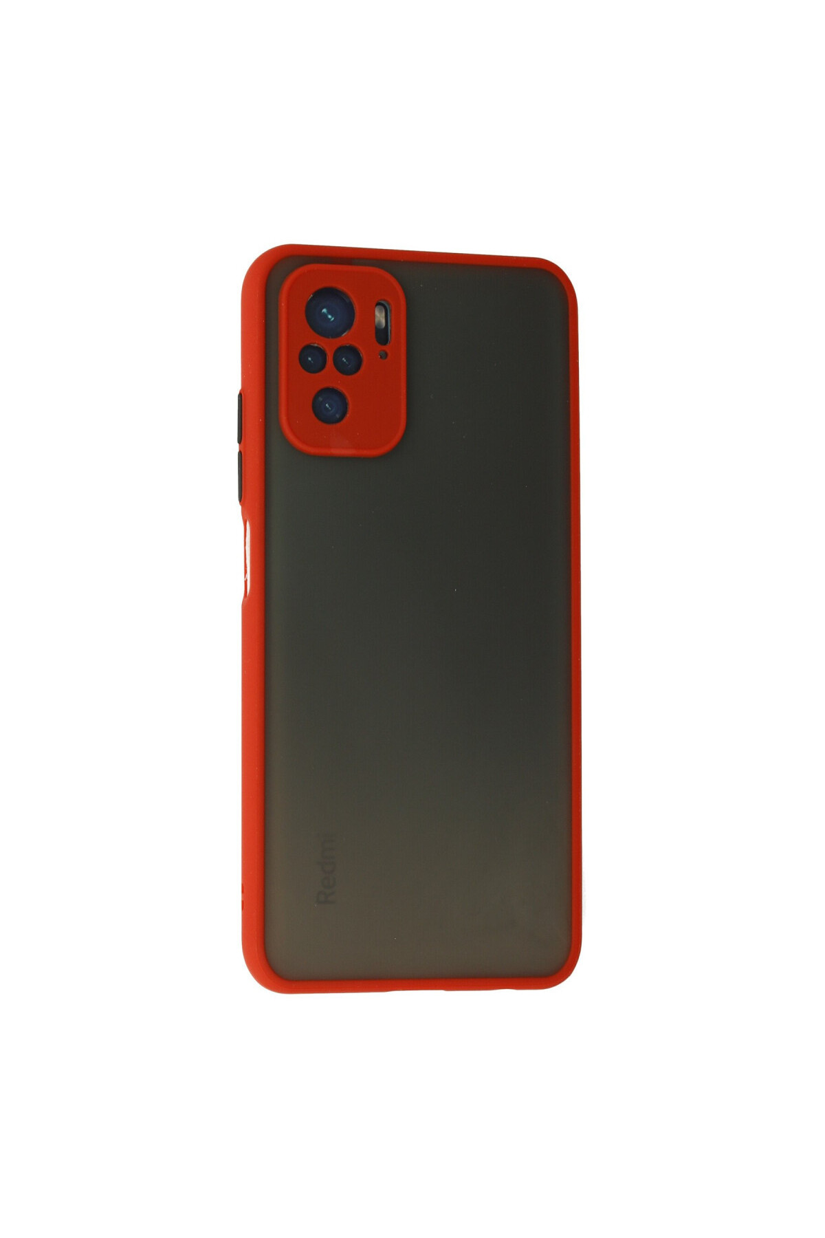 Xiaomi Redmi Note 10 İçin Uyumlu Buzlu Tasarım Renkli Tuş Mat Tasarım Sararmaz Kılıf