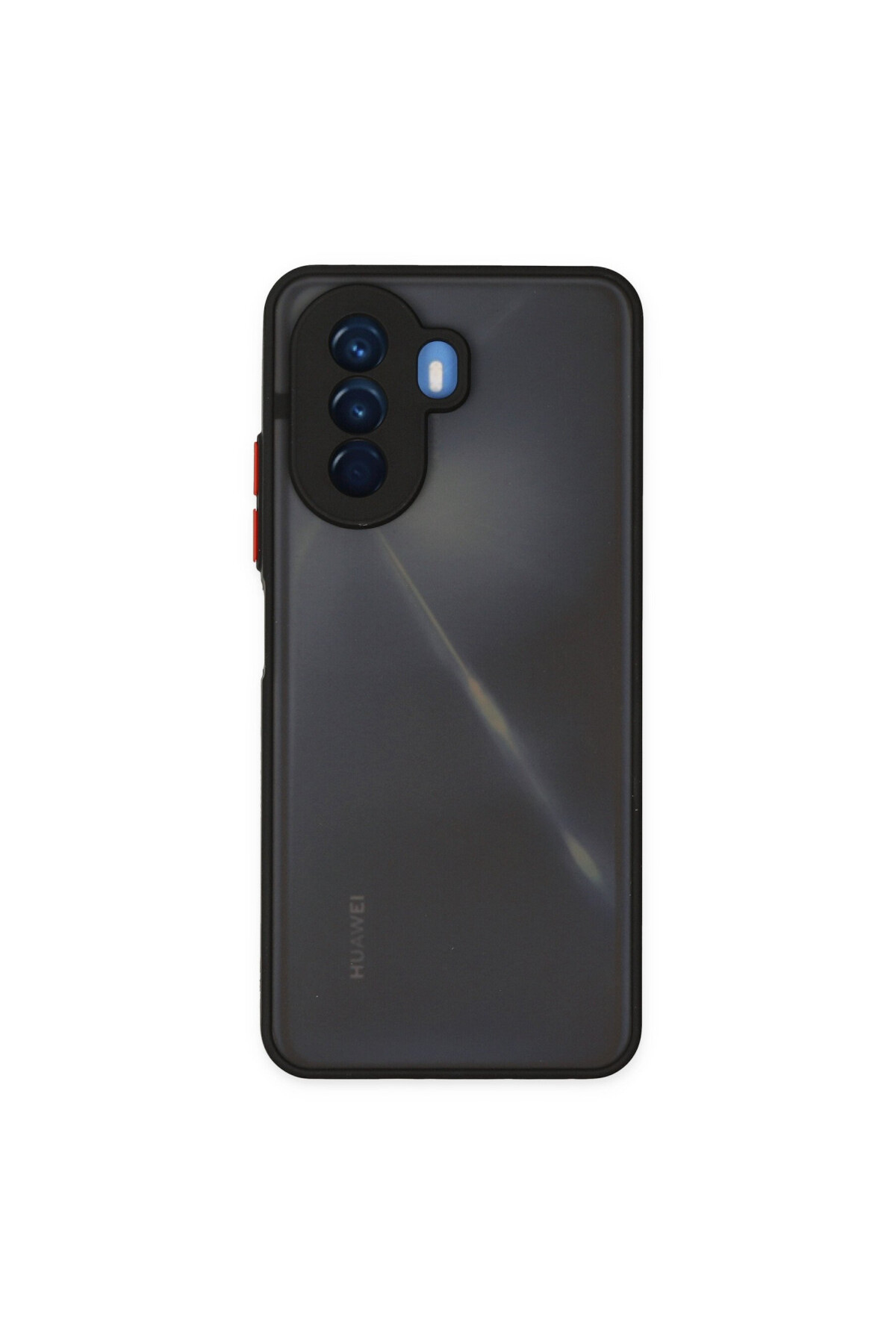 Huawei Nova Y70 İçin Uyumlu Buzlu Tasarım Renkli Tuş Mat Tasarım Sararmaz Kılıf