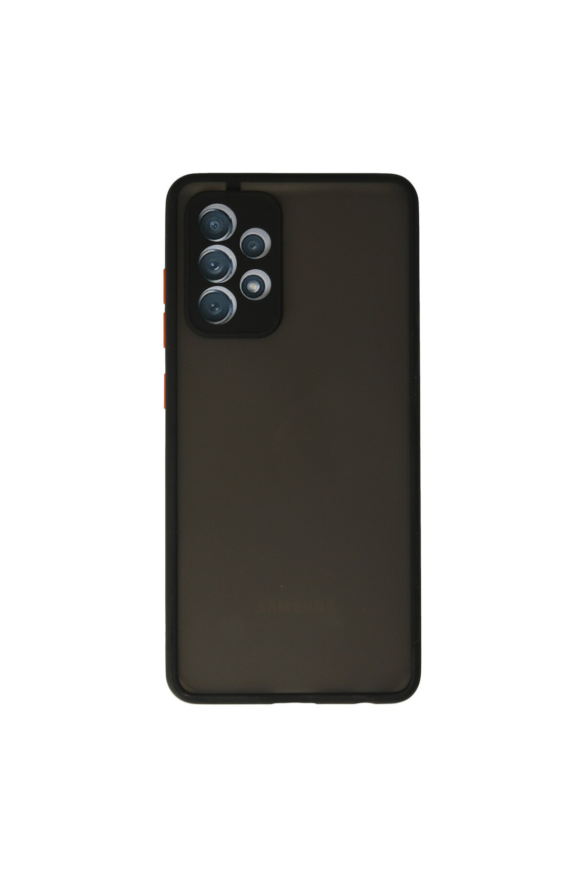 Samsung Galaxy A52 İçin Uyumlu Buzlu Tasarım Renkli Tuş Mat Tasarım Sararmaz Kılıf