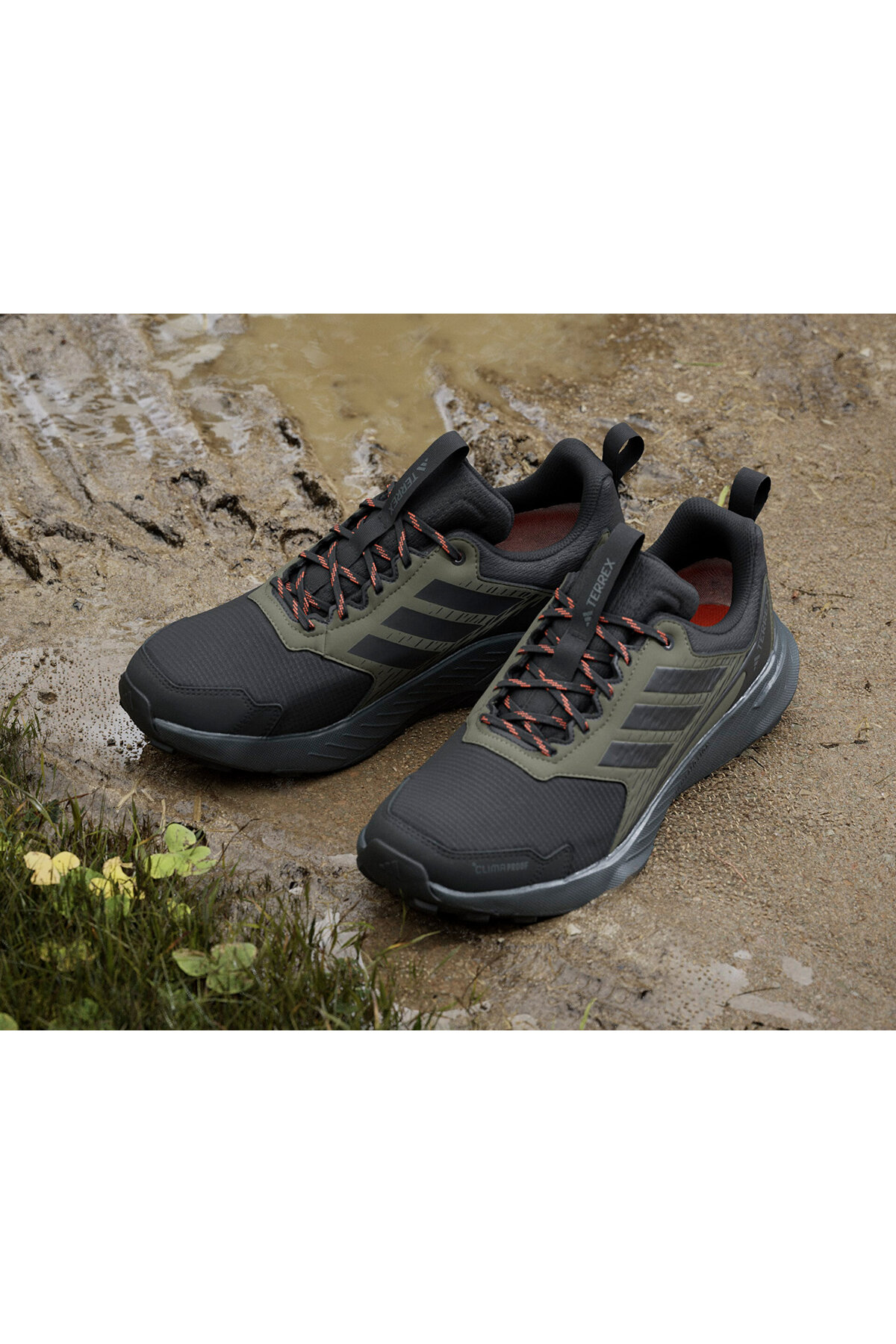 adidas Terrex Tracefinder Erkek Outdoor Ayakkabısı Haki görsel 2
