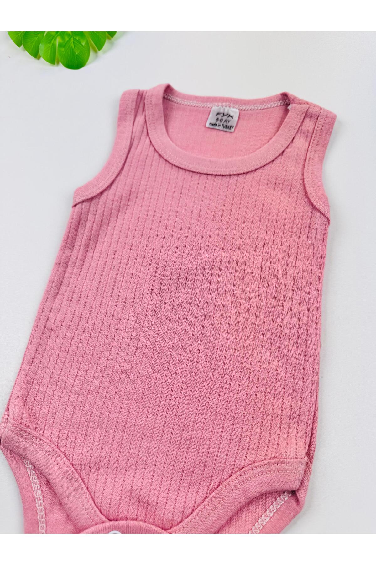 EFU BABY Tekli Fitilli Askılı Bebek Atlet Body Zıbın fotoğrafı 5 (önizleme)