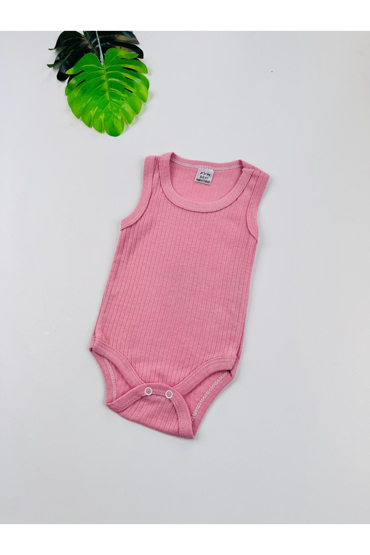 EFU BABY Tekli Fitilli Askılı Bebek Atlet Body Zıbın fotoğrafı 4 (önizleme)