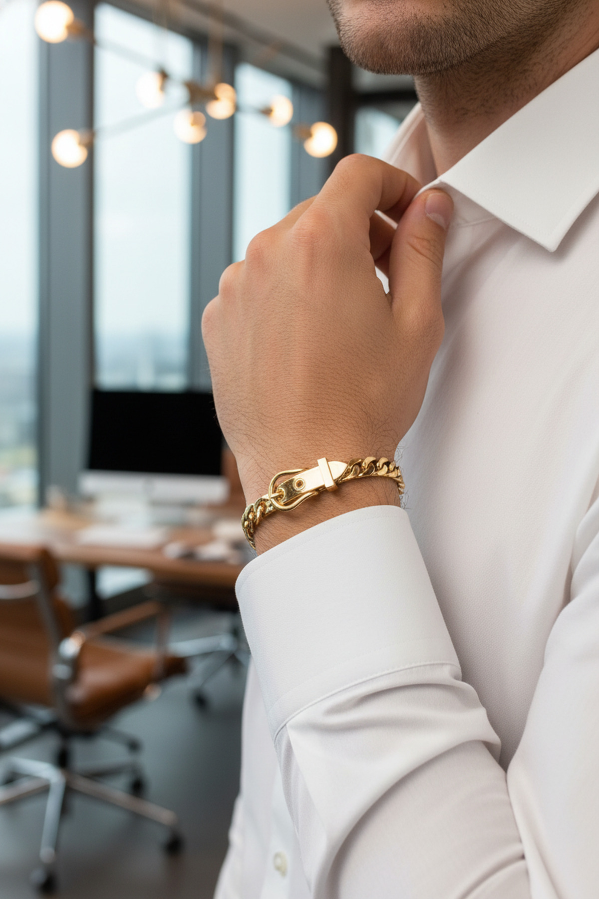 Utku Kuyumculuk 14 AYAR KEMER MODEL ÖZEL TASARIM BİLEKLİK