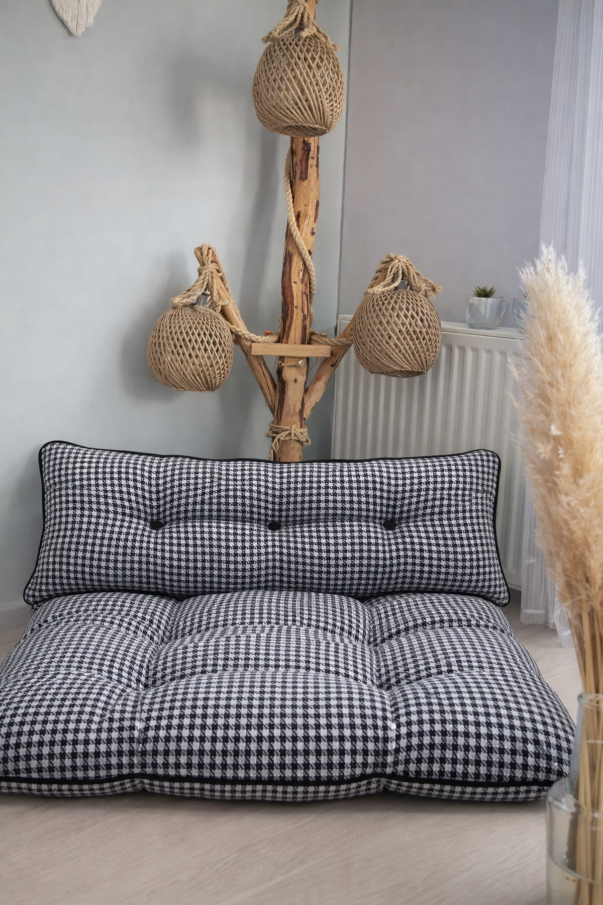 BK exclusive Puf Petek Önü Palet Yer Minderi Ikili Takım 70x100 cm