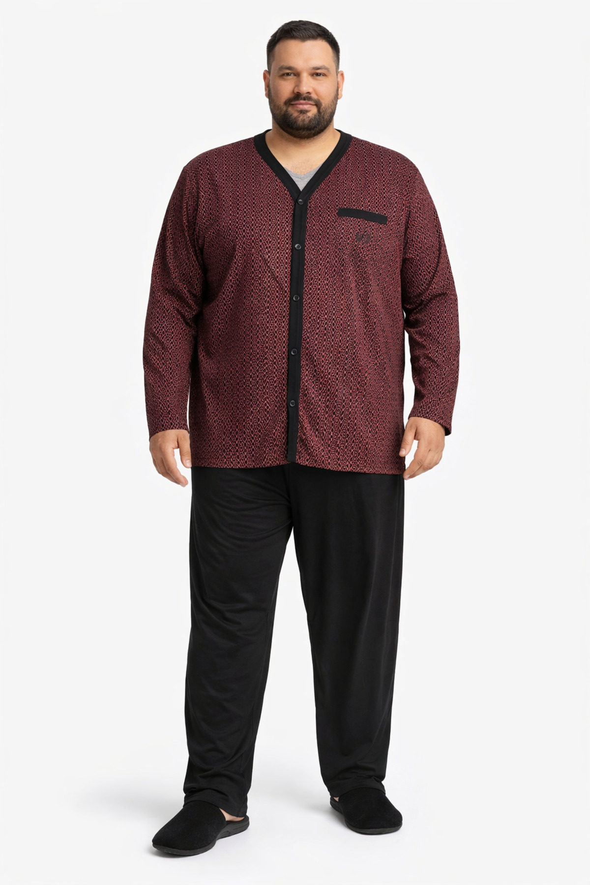 Pijadore ERKEK BÜYÜK BEDEN PİJAMA TAKIMI ERKEK PİJAMA TAKIMI ERKEK DESENLİ BÜYÜK BEDEN PİJAMA TAKIMI