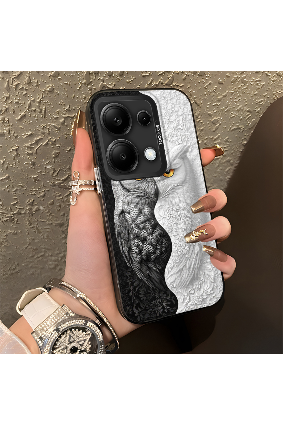 Xiaomi Redmi Note 13 Pro 4G Compatible Case Hard shell Anti Fall Phone Case Owl