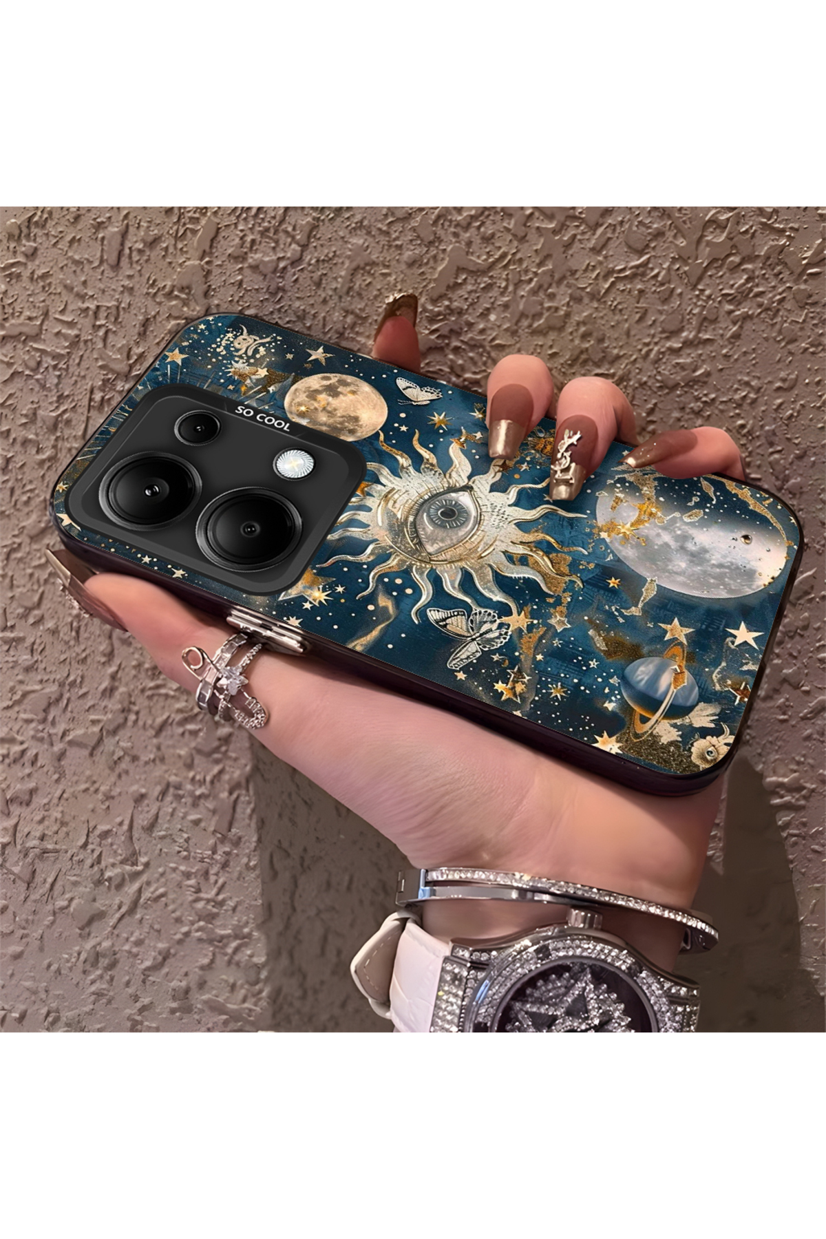 Xiaomi Redmi Note 13 Pro 4G Compatible Phone Case Hard Rear Anti Falling Star Sky