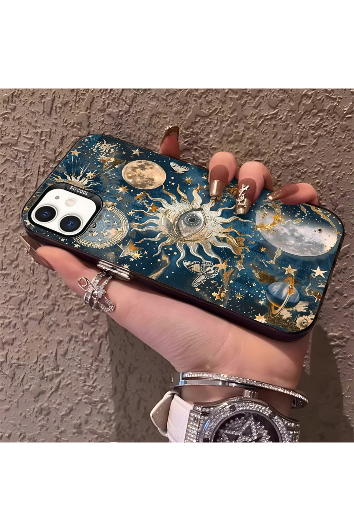 iPhone 11 Compatible Phone Case Hard Rear Anti Falling Star Sky
