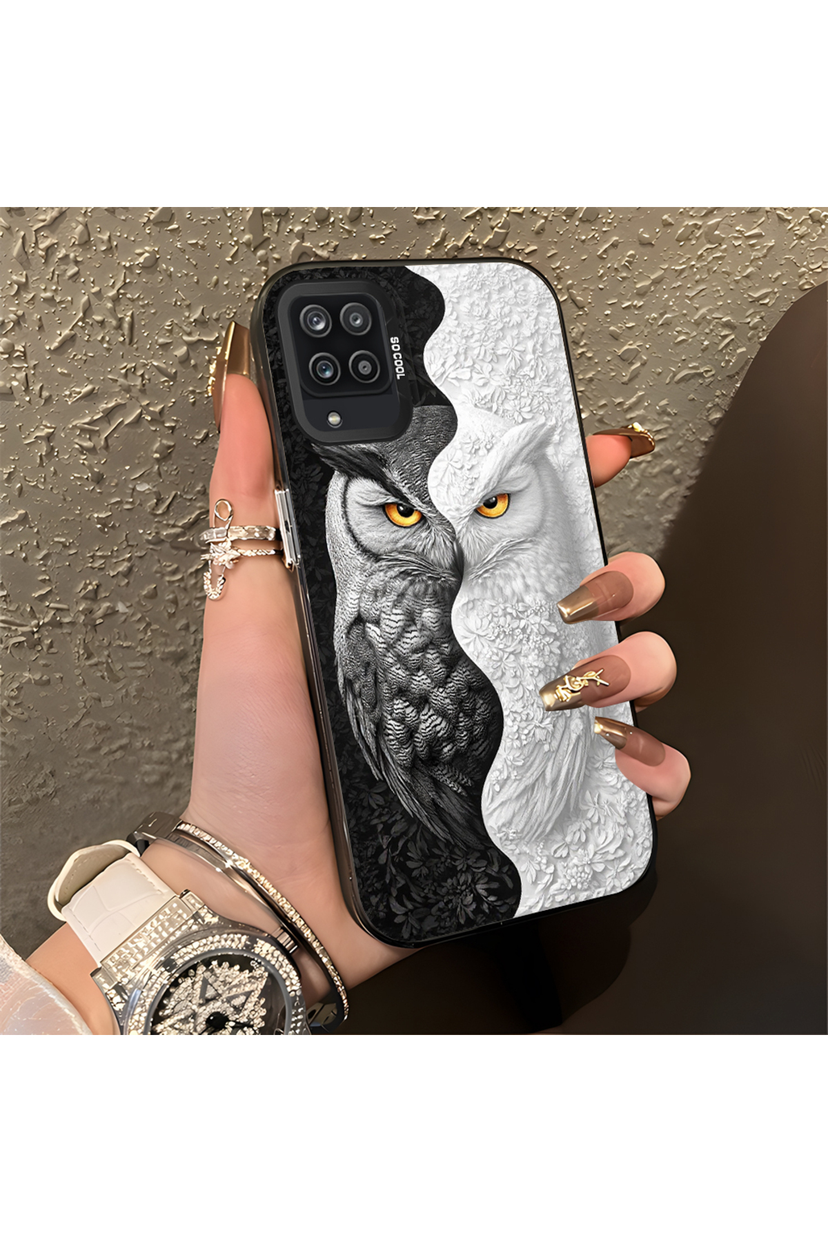 Samsung Galaxy A12/M12 Compatible Case Hard shell Anti Fall Phone Case Owl