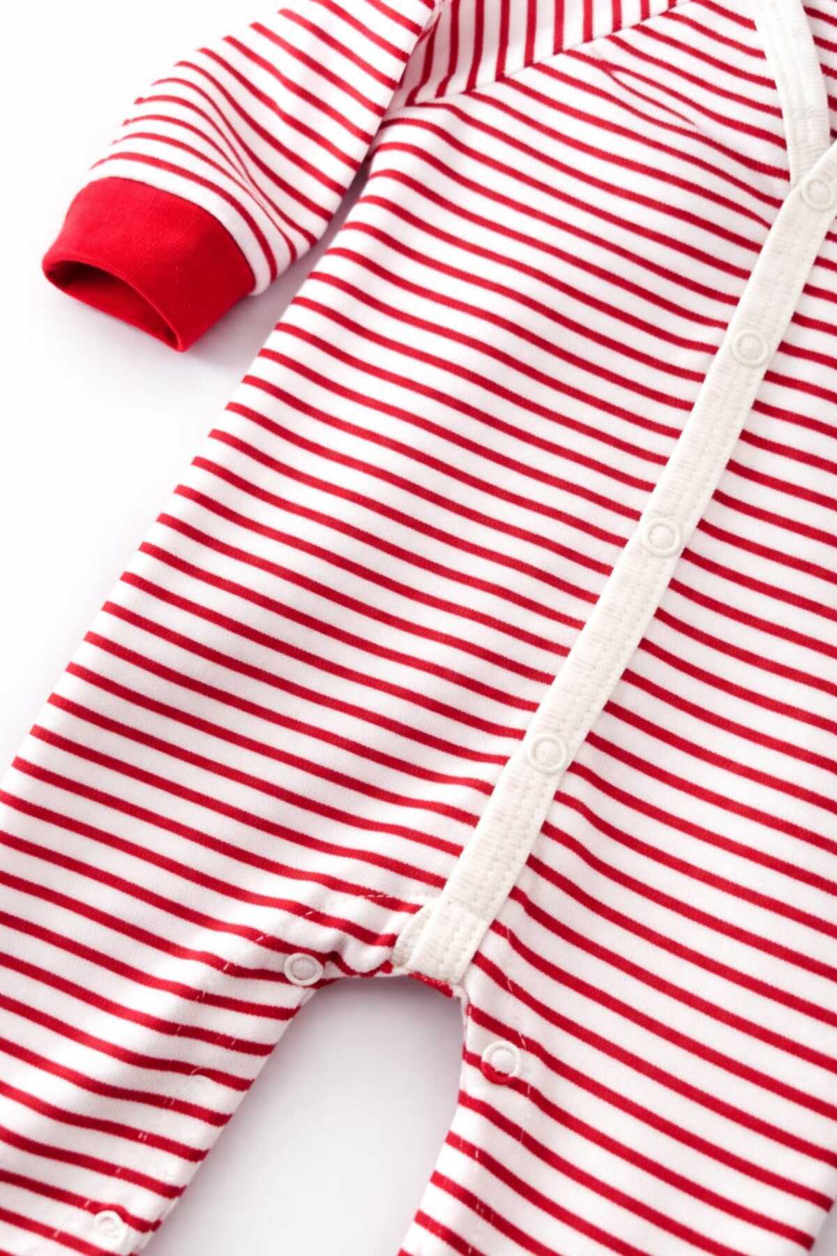 GHAND Bebek Çıtçıtlı Patikli Tulum 3 - 6 - 9 Aylık bebek Uyku Tulumu Mevsimlik Kız Erkek Unisex fotoğrafı 2 (önizleme)