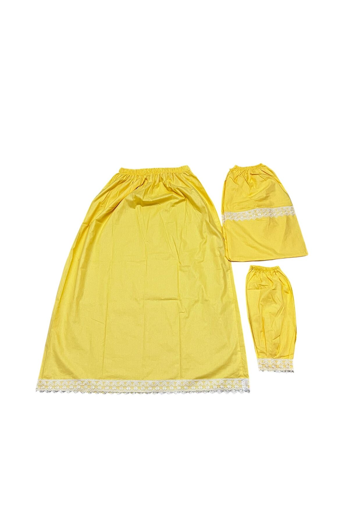 CENGİZ ÇEYİZ Özel Dikim Ayaklık Kolluk Etek Takımı 63 Tel %100 Pamuklu Kumaş