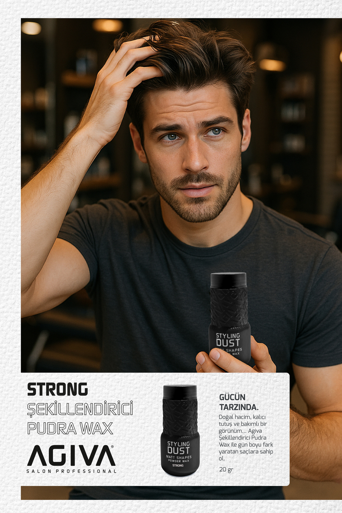 Saç Şekillendirici Pudra Wax Strong-02 Mucize Tarak Hediye — 001-WAX-097 — تصویر 3 از 7