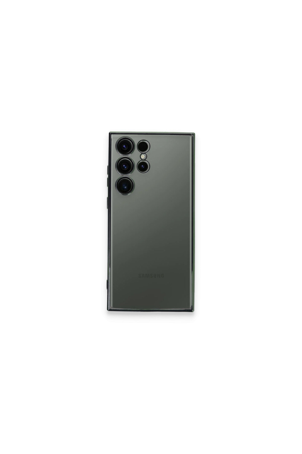 Samsung Galaxy S23 Ultra İçin Uyumlu 3D Kamera Korumalı Şeffaf Tasarım Bumper Kılıf