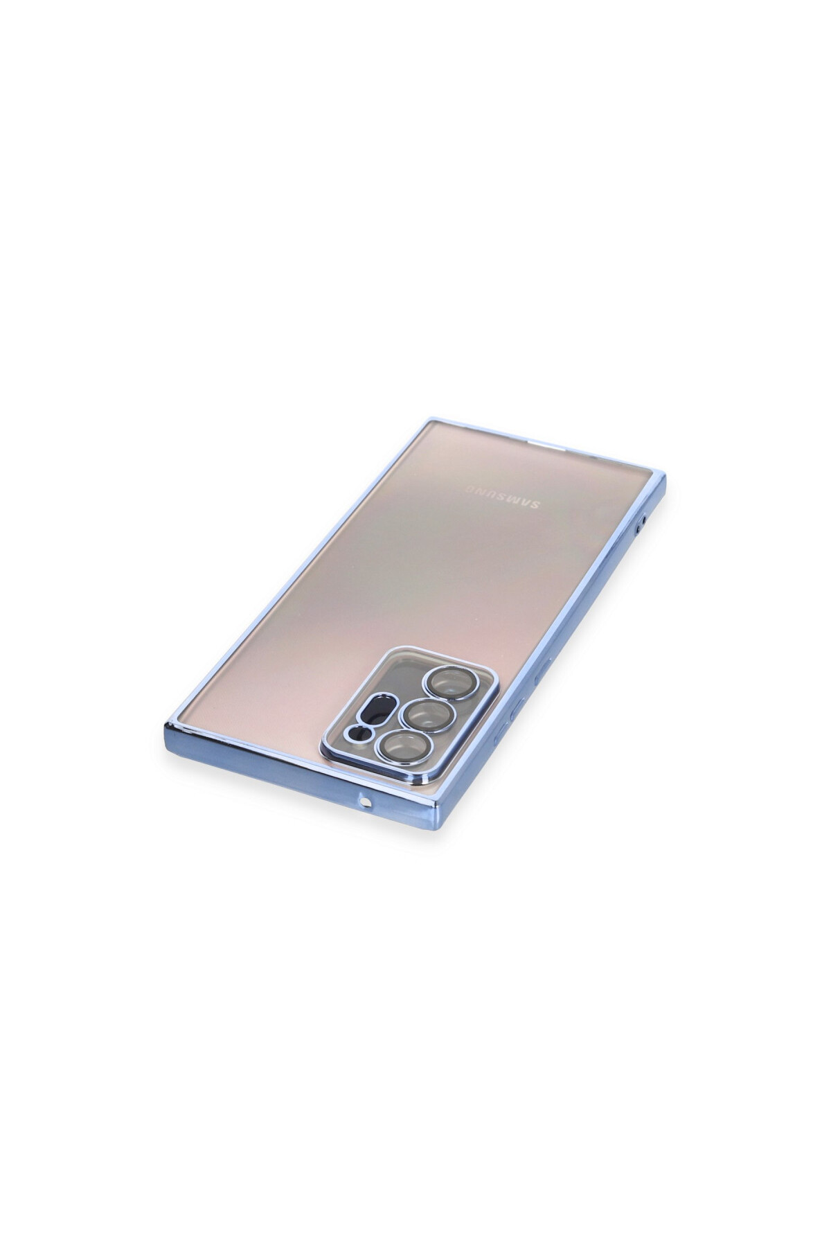 Samsung Galaxy Note 20 Ultra İçin Uyumlu 3D Kamera Korumalı Şeffaf Tasarım Bumper Kılıf